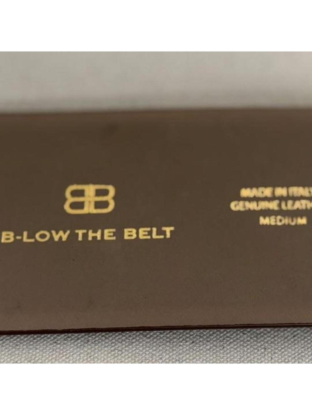 B-Low The Belt Tan Leather Belt with Gold Buckle, Size M, New with Tags - Picture 4 of 7